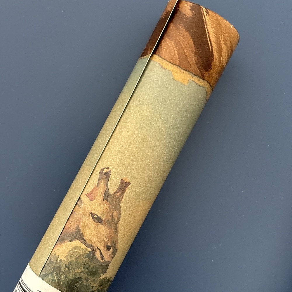 Wallpaper Gramercy Prepasted 10 Yards 13.5" Wide Safari Jungle Giraffe Leopard